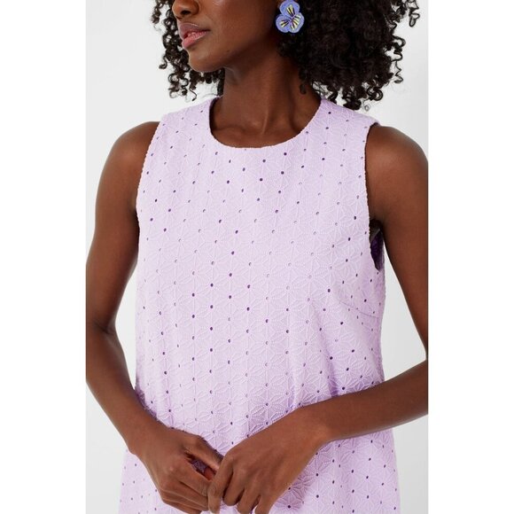 NWT Tuckernuck Lavender Eyelet Sleeveless Folly Dress, Size Small - Picture 5 of 6